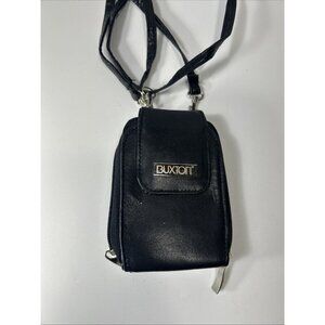 Vtg Buxton Leather Crossbody Bag Purse Wristlet Wallet Clutch Style Sac Mini Bag